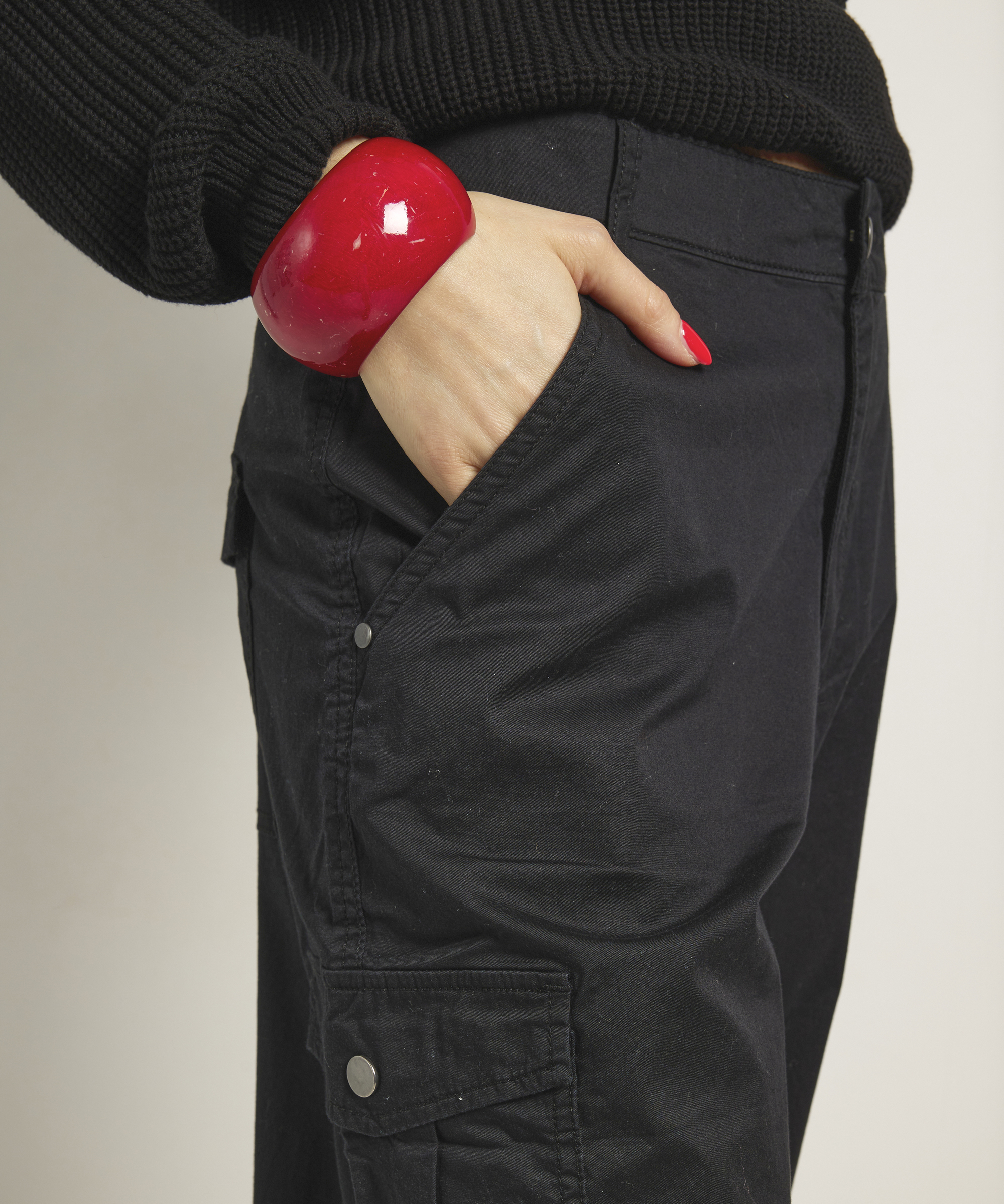 wide fit cargo broek