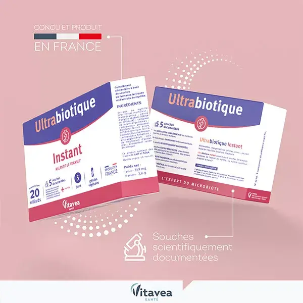 Vitavea Ultrabiotique Instant Ralentit le transit 10 gélules végétales