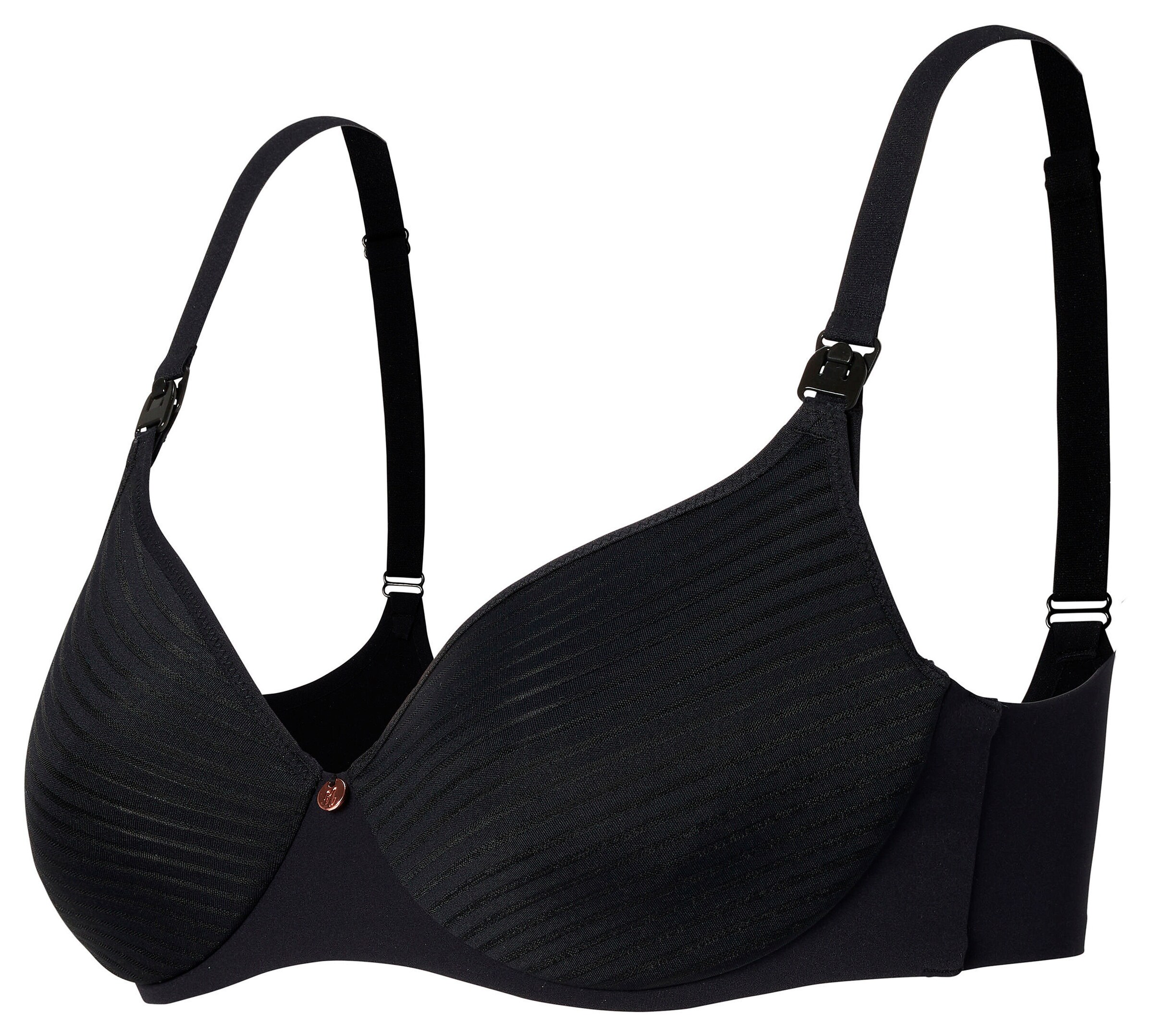 Noppies Gepolsterter Still-BH Spacer Stripe nursing bra Black
