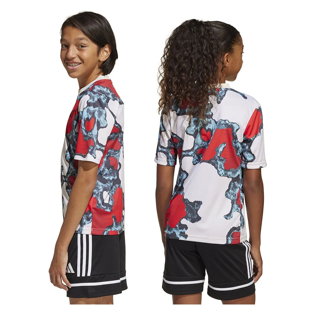 adidas FC Bayern 24/25 vor dem Spiel Junior-Kurzarm-T-Shirt