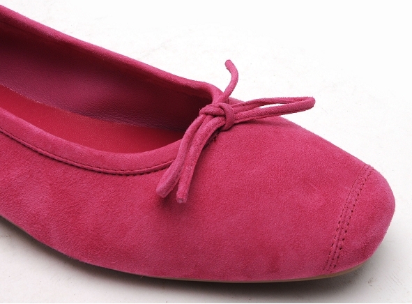 Reqins ballerines femme harmonie cuir velours rose
