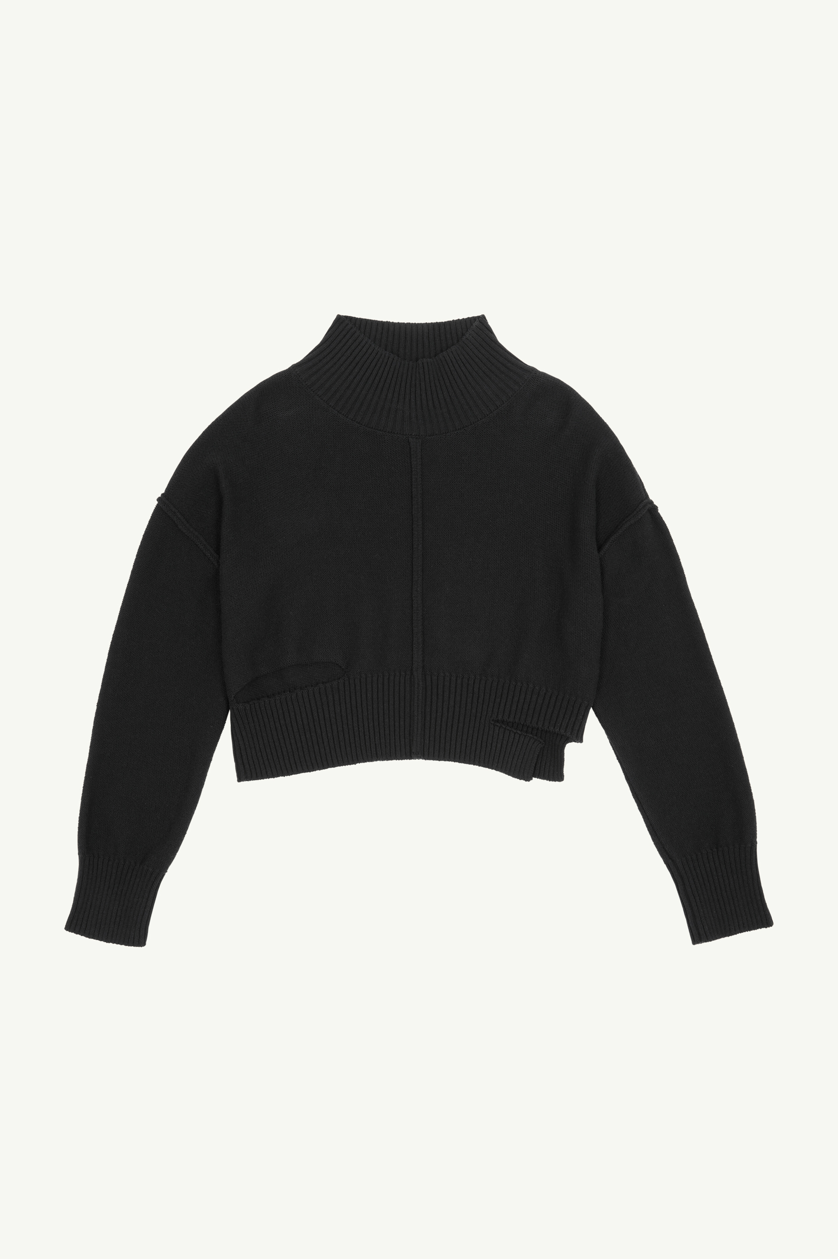 Pull boxy effet usé Jauge noir