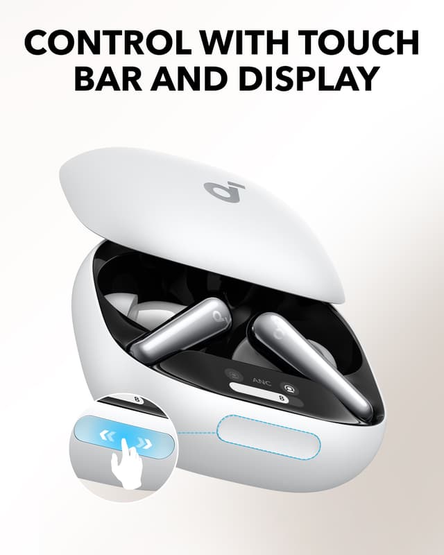 Soundcore Liberty 4 Pro true wireless in-ear høretelefoner (hvid)
