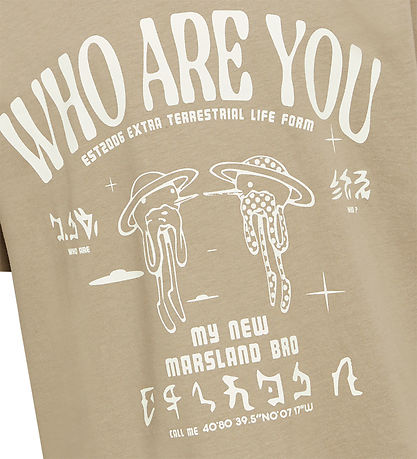 Grønt T-shirt - GrMick - Sand
