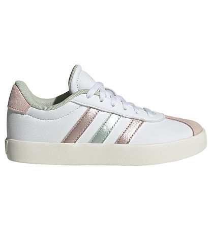 adidas Performance Sko - VL Court 3.0 K - Hvid/Rosa/ Grøn