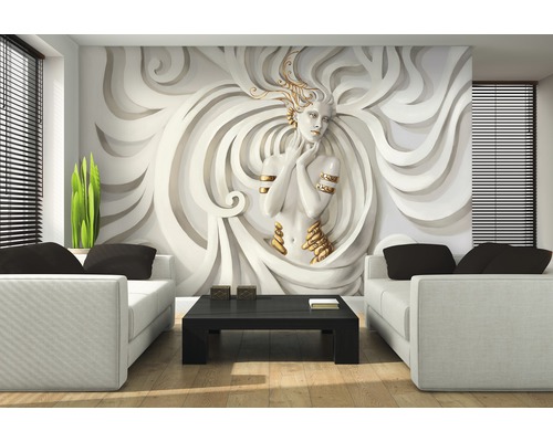Vliesbehang 3043 VEXXL Medusa wit 3-delige set 312 x 219 cm