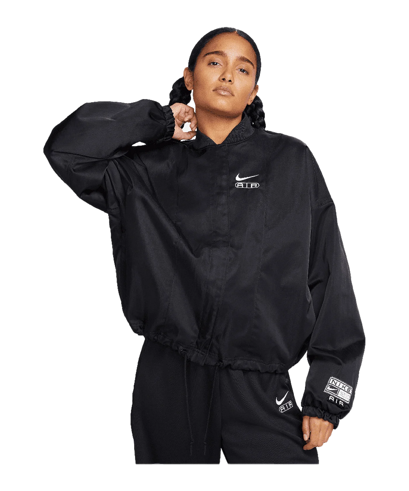 Nike Air Woven OS Bomber Jacke Damen Schwarz F010