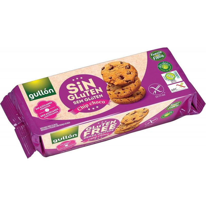 Gullon Chocolate Chip Cookies Glutenvrij (130 gr)