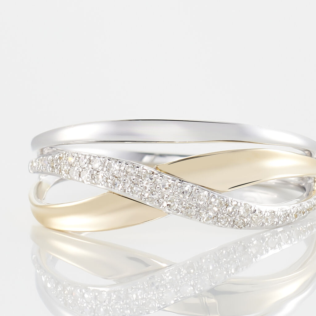Bague Nene Or Bicolore Diamant