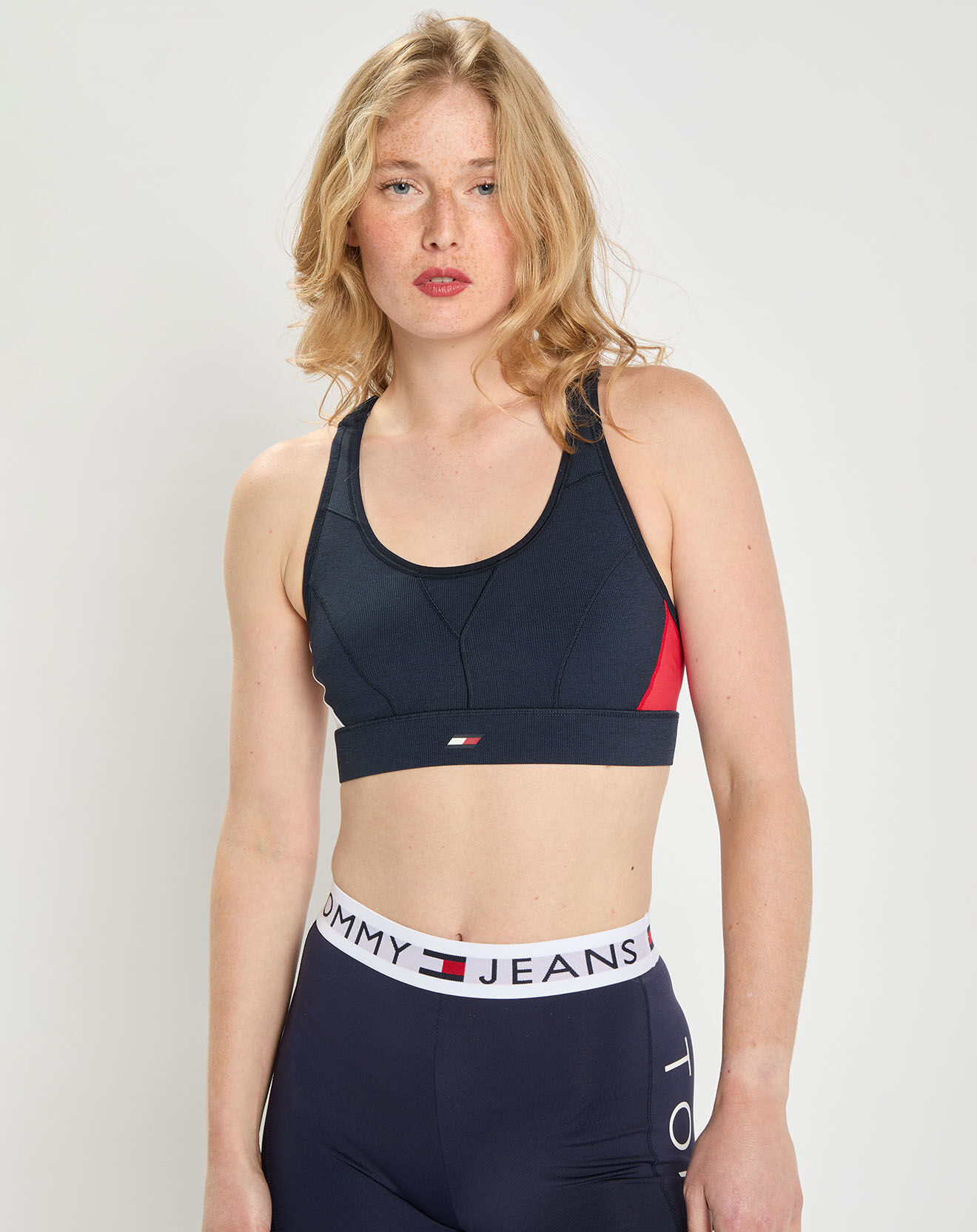 Tommy Hilfiger Brassière de sport High Intensity Colorblock bleu marine