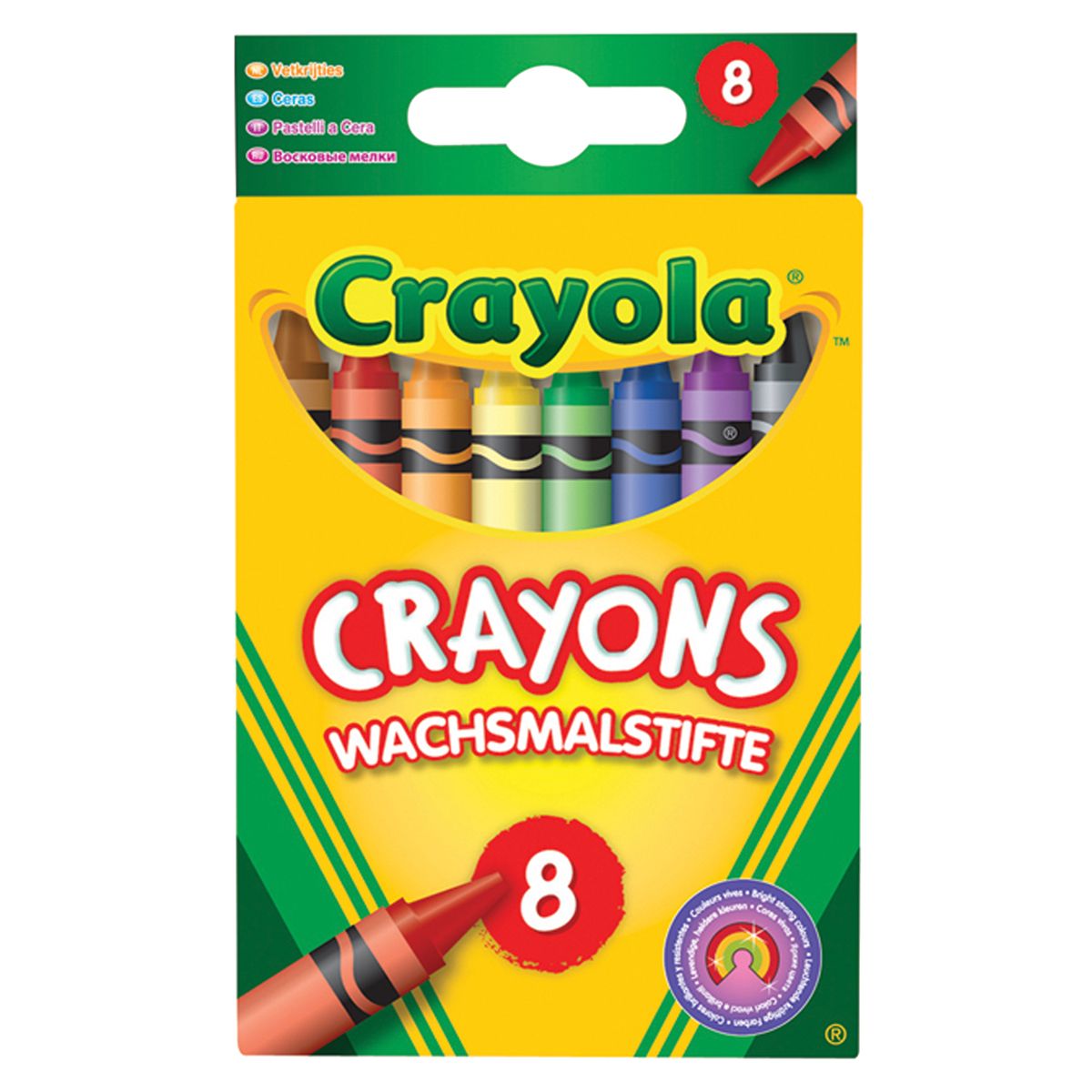 8 crayons à la cire