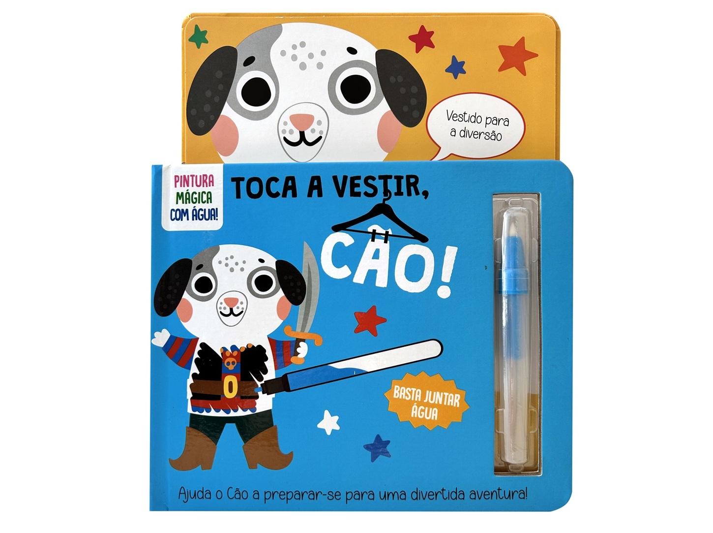 LIVRO TOCA A VESTIR CÃO! (LIVRO DE COLORIR COM ÁGUA)