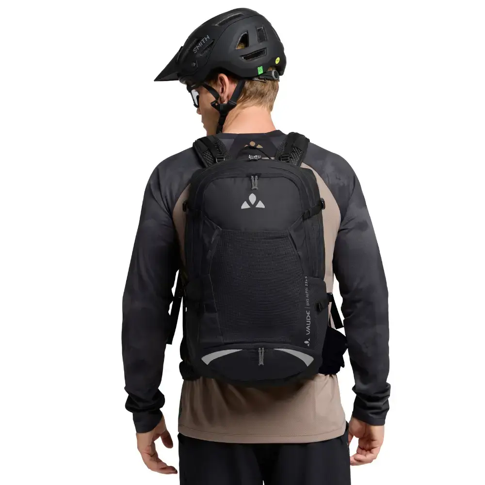 VAUDE Bike Alpin 23+5 Fietsrugzak Zwart