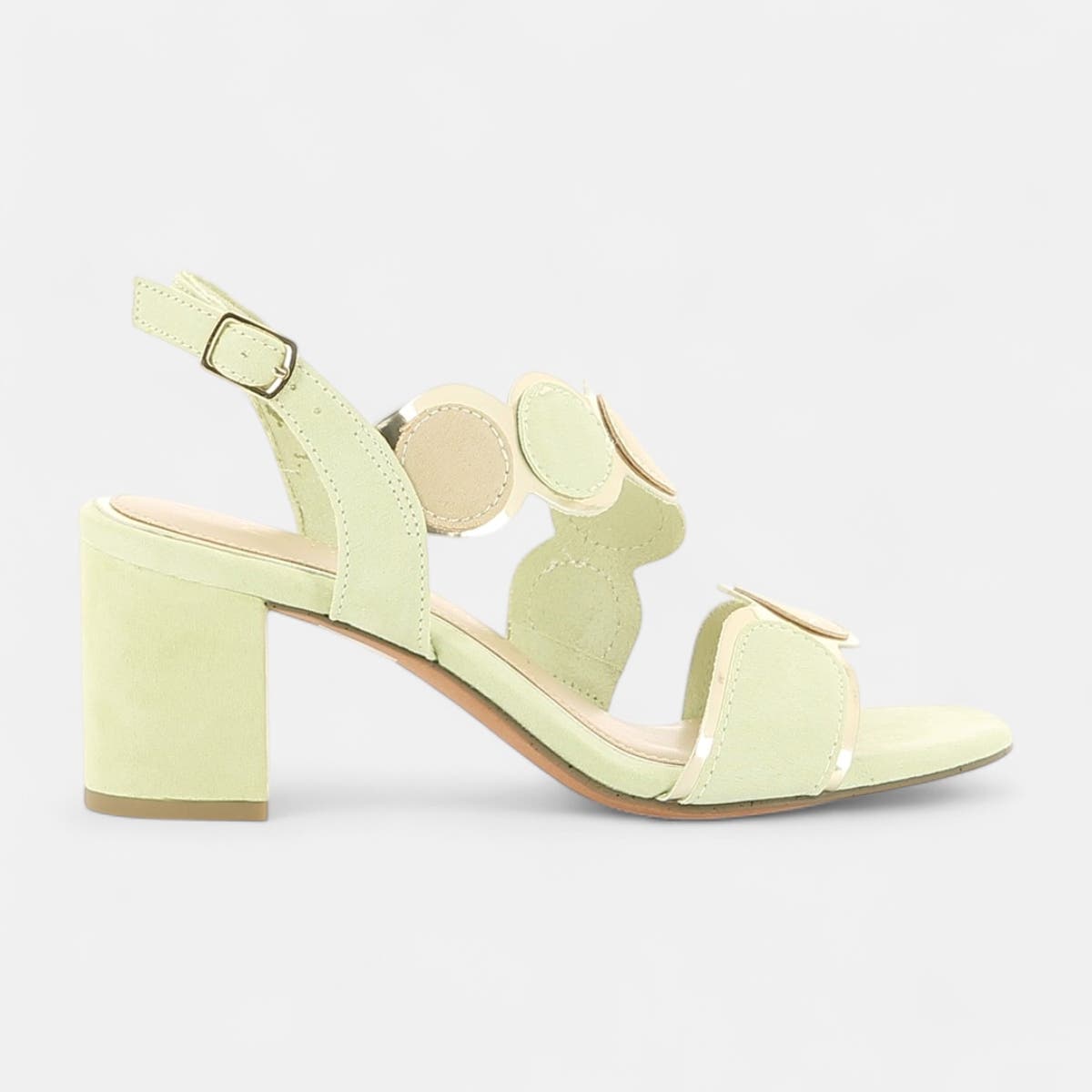 Nu-pieds à talon Femme vert clair