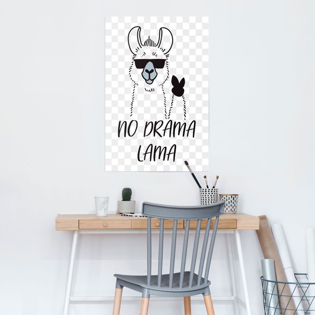 Reinders! Poster »No Drama Lama« 1 Stk. tlg.
