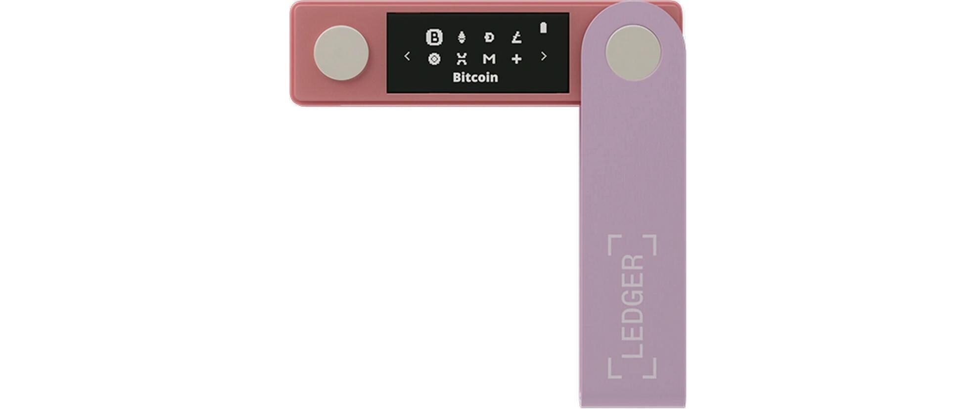 Nano X Pastel Pink<br>Crypto-Hardware-Wallet mit Bluetooth zum Kaufen, Verwalten und Vermehren digitaler Vermögenswerte