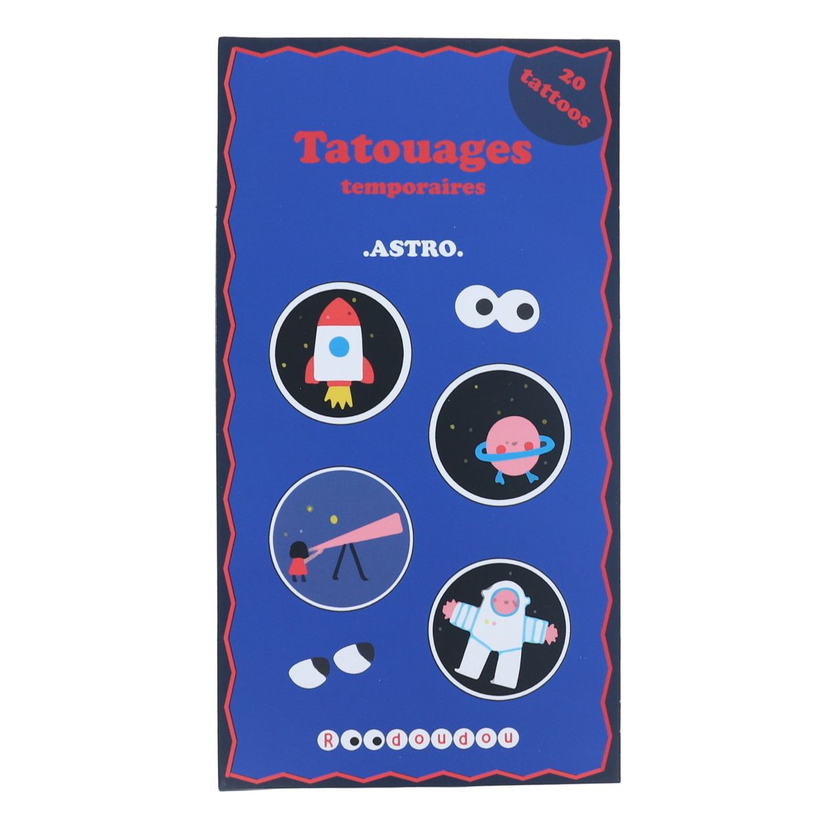 Set de 2 planches de tatouages temporaires 