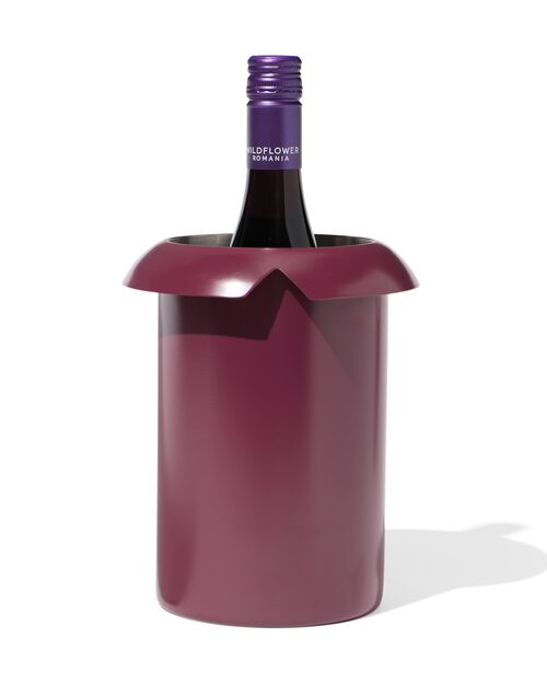 refroidisseur de vin acier inoxydable rouge foncé