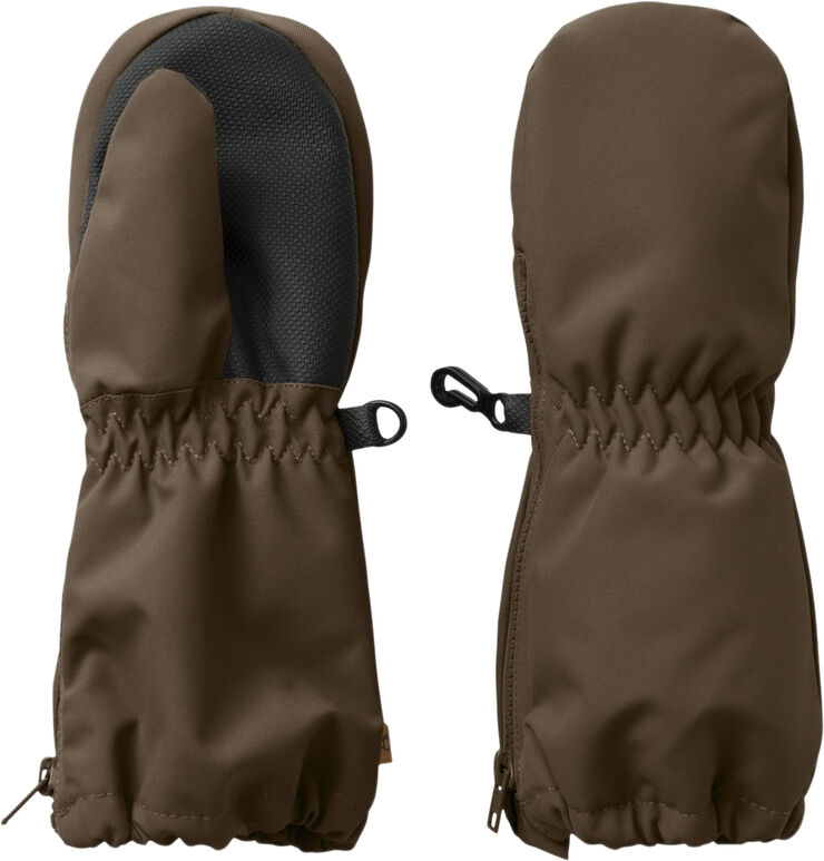 Lil' Atelier NMNLASNOW10 MITTEN SOLID 1FO LIL Dark earth