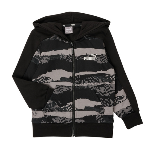 Puma - ALPHA FULL ZIP HOODIE Negro / Gris