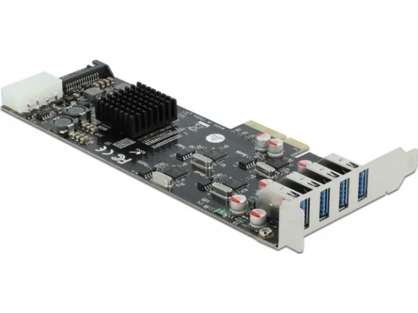 Delock - USB-adapter - PCIe 2.0 x4 lavprofil - USB 3.2 Gen 1 x 4