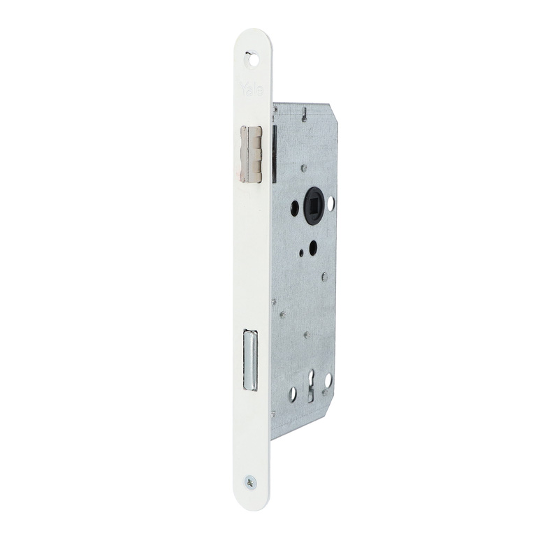 Yale insteekslot Wit A1390 Doorn 50mm, afgerond