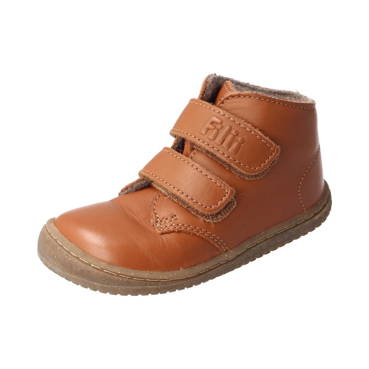 B2021212-F9 SOFT-FEET bio nappa chestnut woolfleece Weite/M