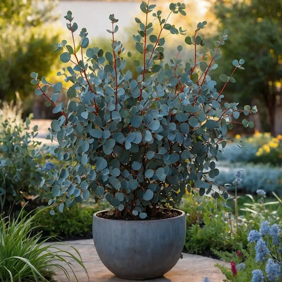 Zilvereucalyptus - Set van 2 - Eucalyptus - Hoogte 90-110cm - ⌀19cm