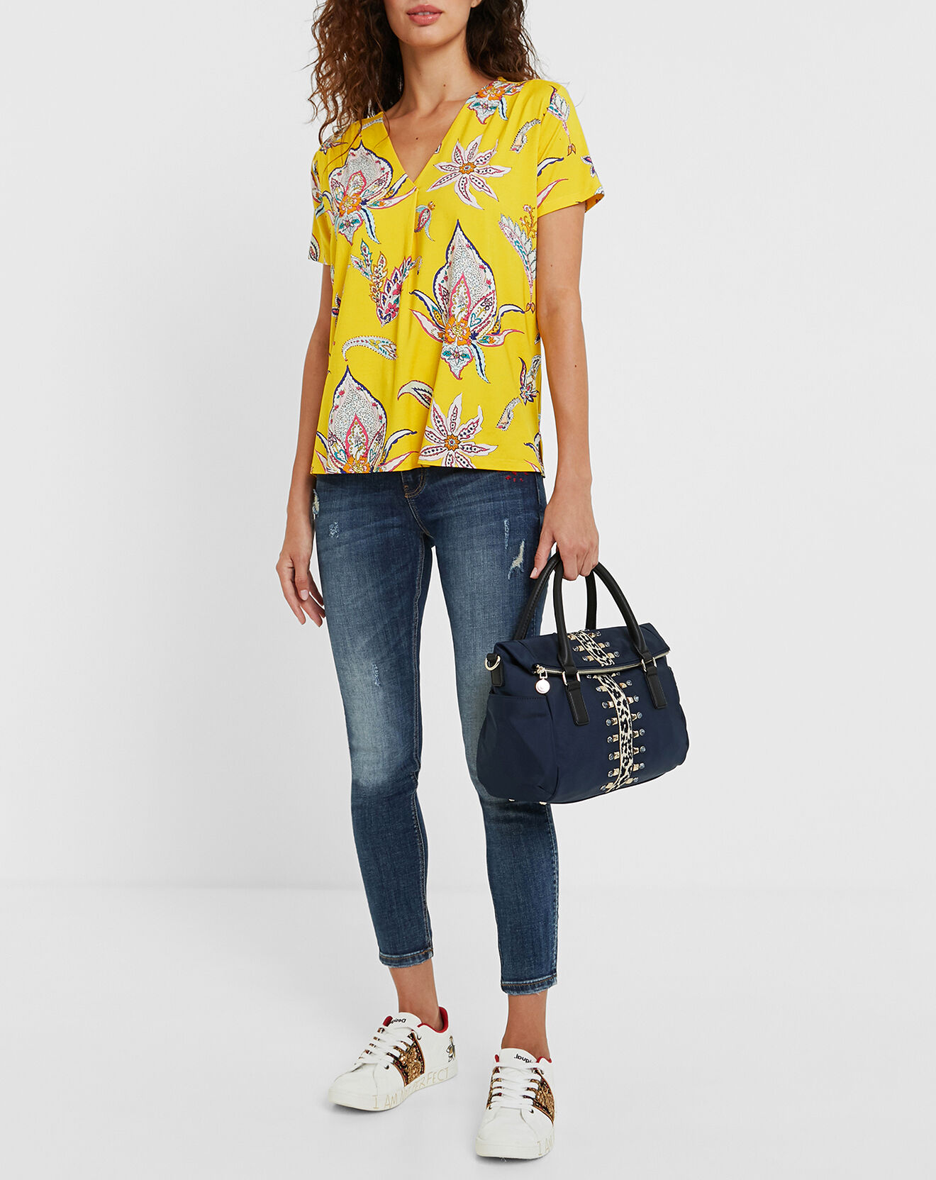 Desigual T-Shirt Lemark jaune