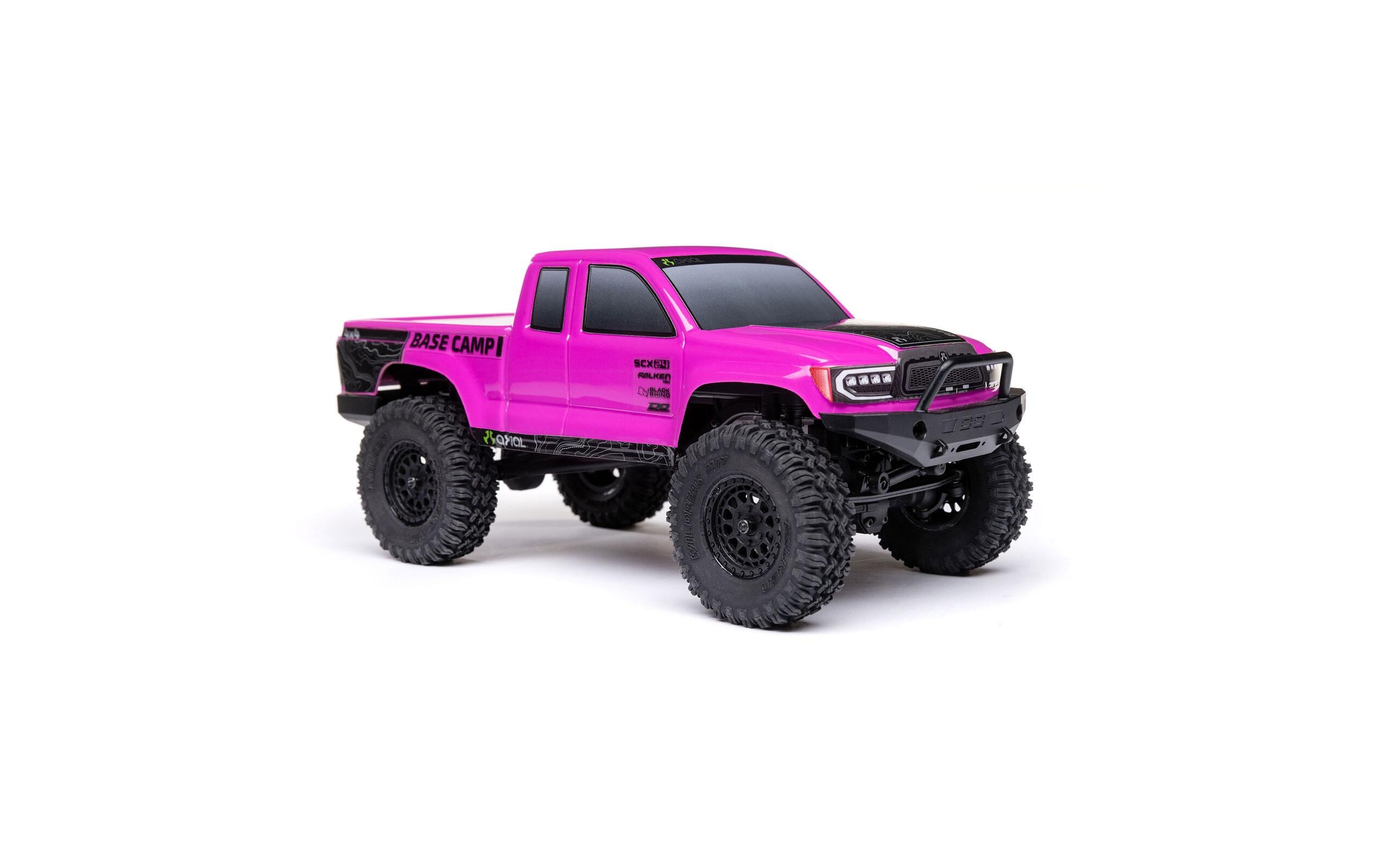 Rock Crawler SCX24 Base Camp 4WD, Pink RTR 1:24<br>Rock Crawler Brushed RTR mit Akku & Ladegerät