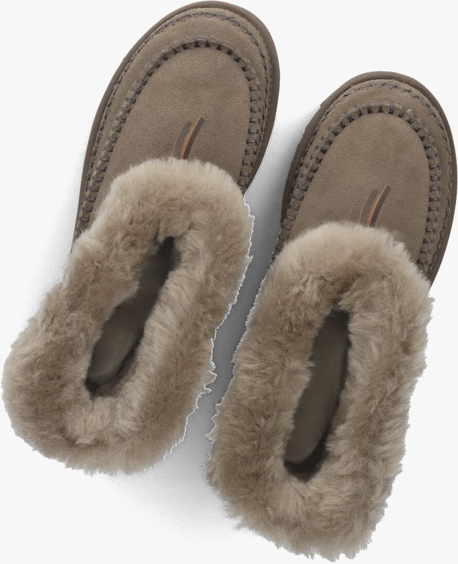 bruine ugg vachtlaarzen classic mini alpine