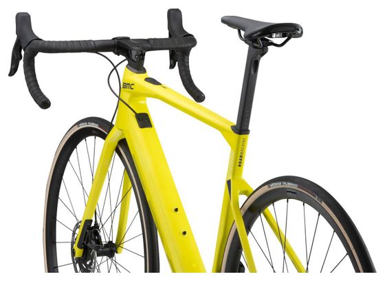 Vélo de Route Électrique BMC Roadmachine AMP Two Sram Rival eTap AXS 12V 350 Wh 700 mm Jaune Lime