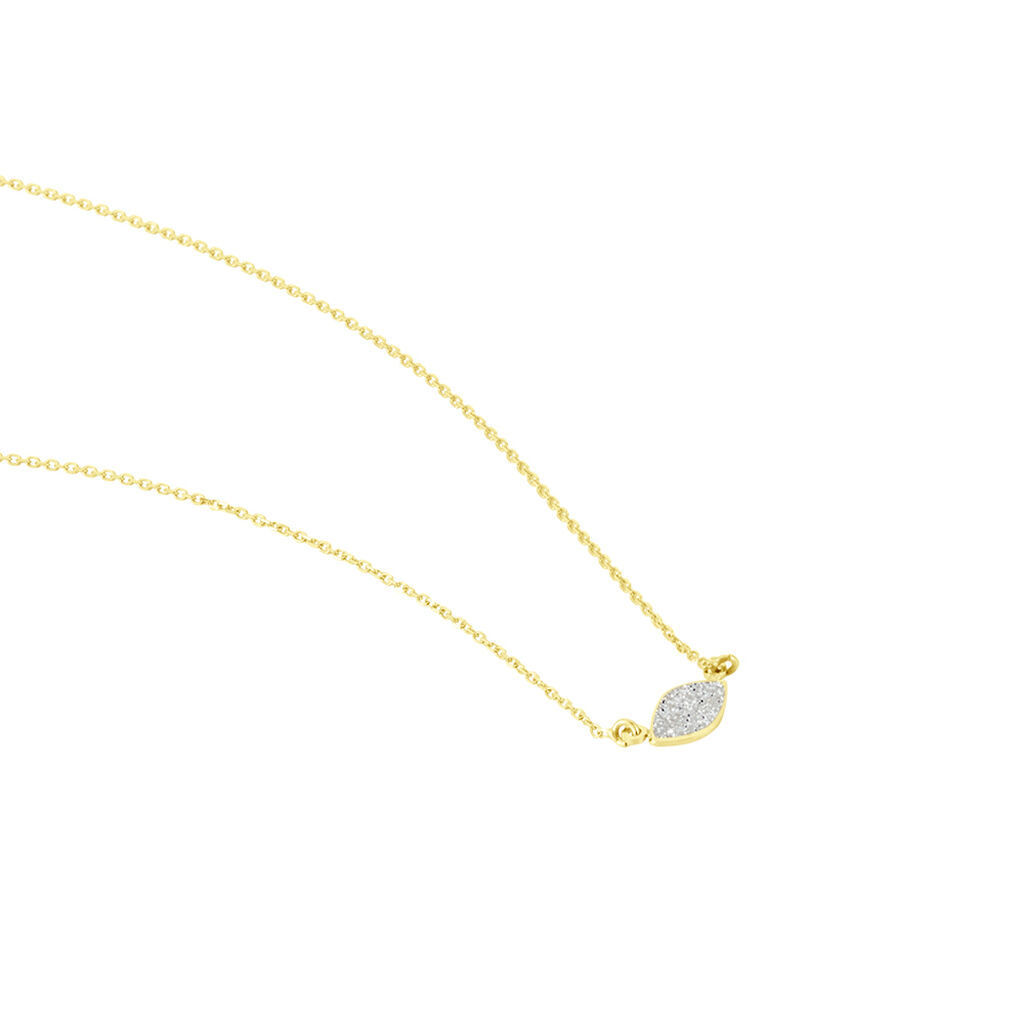 Collier Fittonia Or Jaune