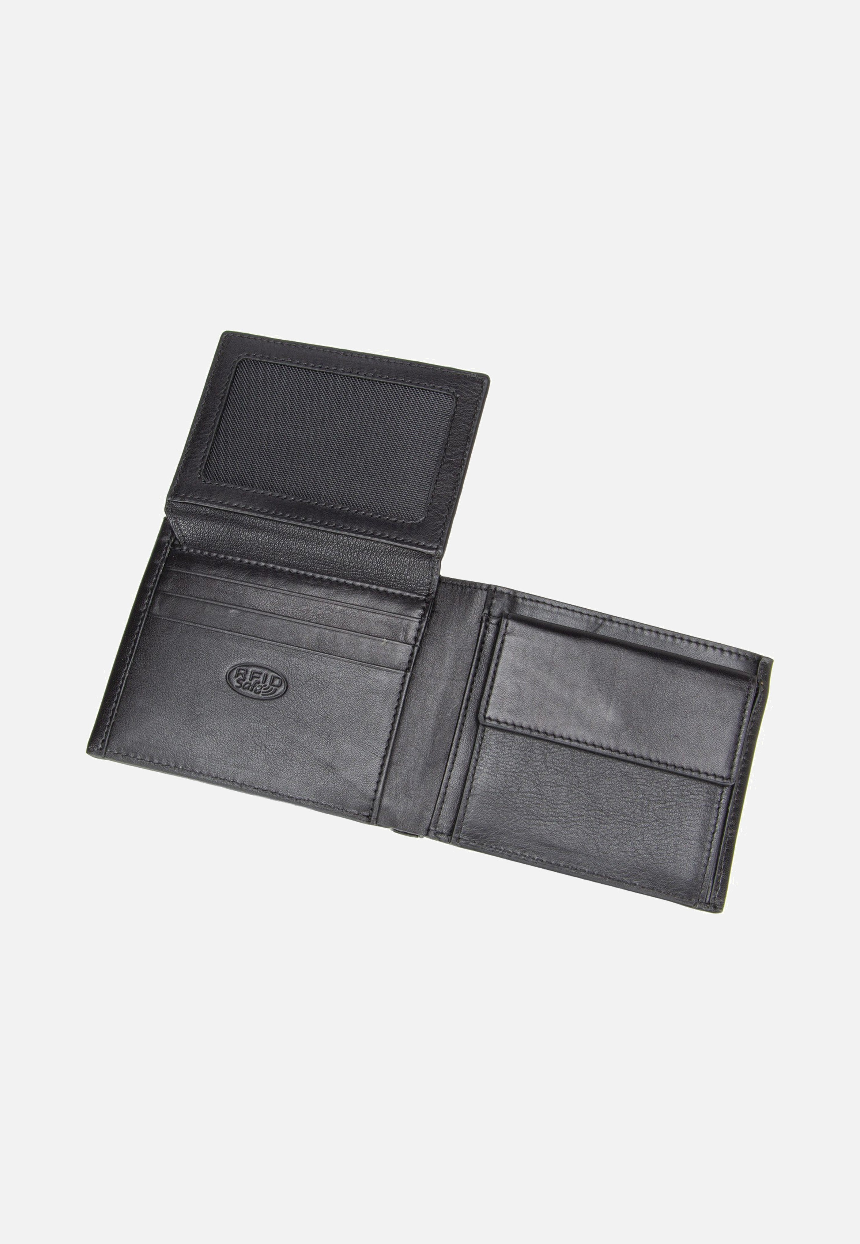 Romeo Wallet With Flap Black - Portemonnaie
