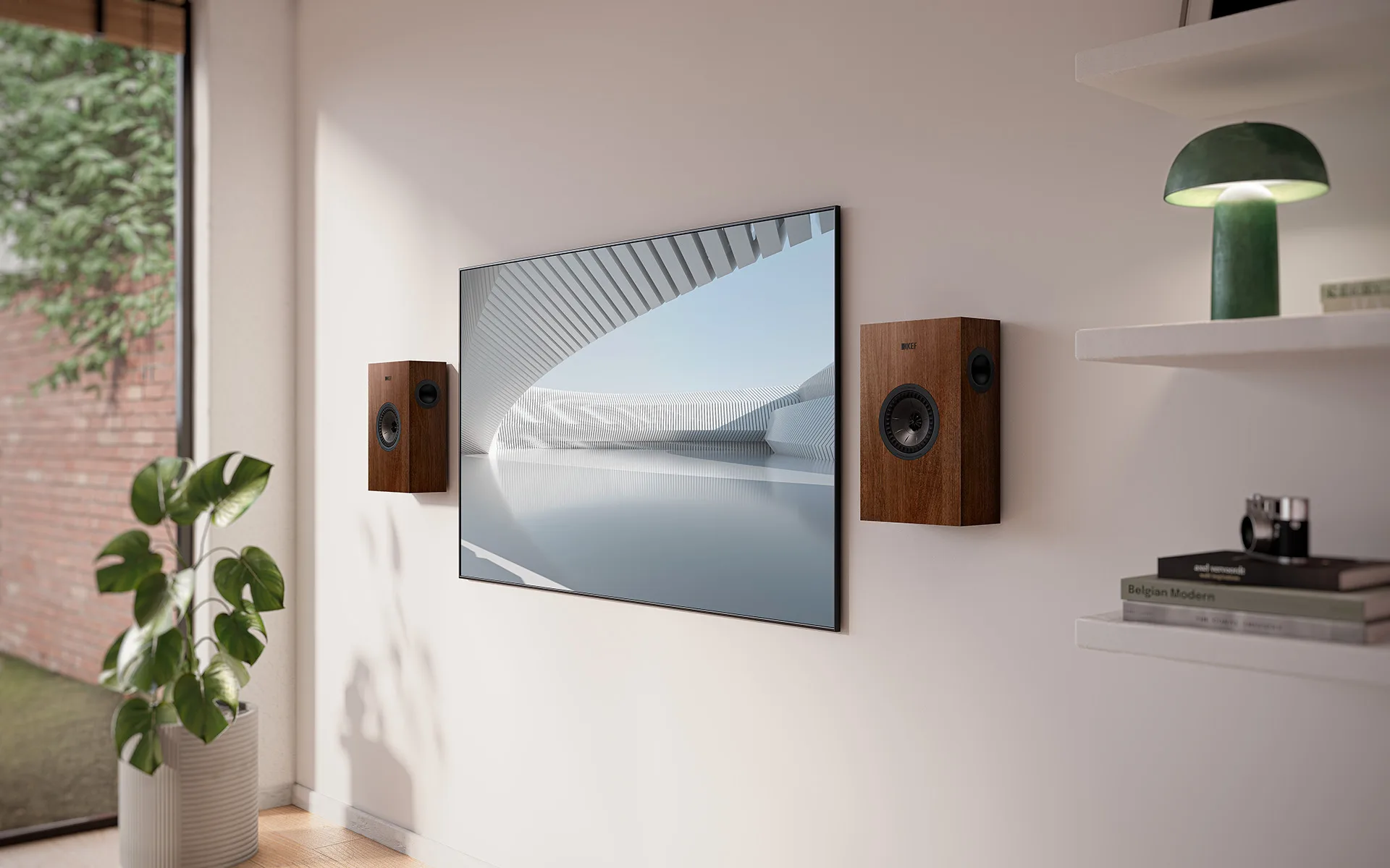 KEF Q4 Meta Noyer (la paire) Enceintes murales