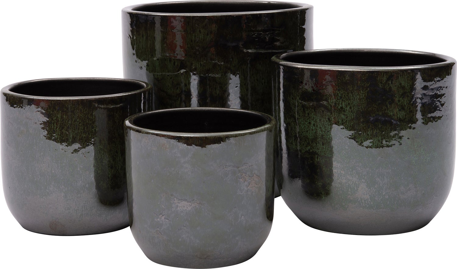 Intratuin bloempot Inara groen D 18 H 16 cm