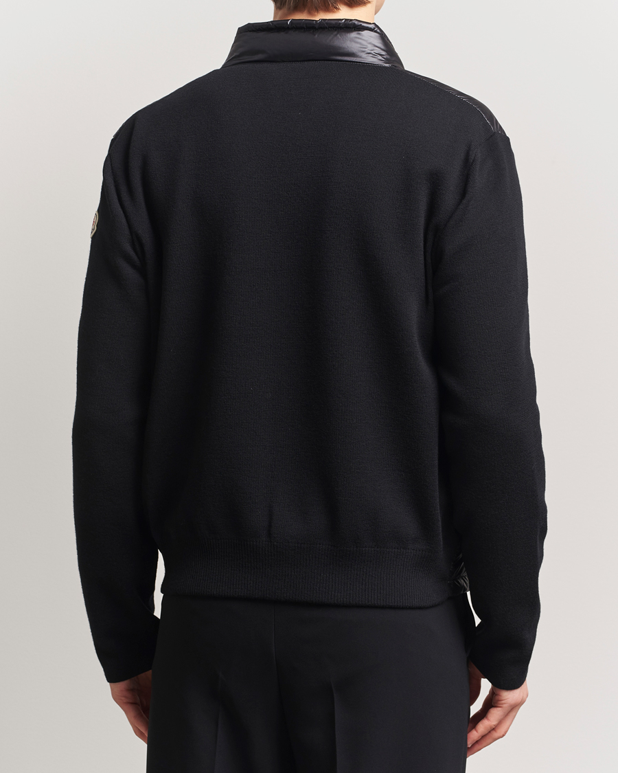 Moncler Hybrid Zip Cardigan Black