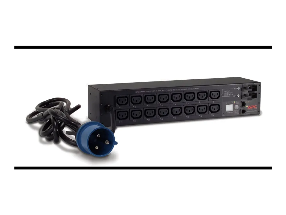 APC Switched Rack PDU AP7922B - Strømfordelingsenhed (rackversion) - AC 230 V - Ethernet 10/100 - input: IEC 60309 32A - output-stikforbindelser: 16 (power IEC 60320 C13) - 2U - 3.66 m ledning - for P/N: SCL400RMJ1U, SCL500RMI1UC, SCL500RMI1UNC, SMTL