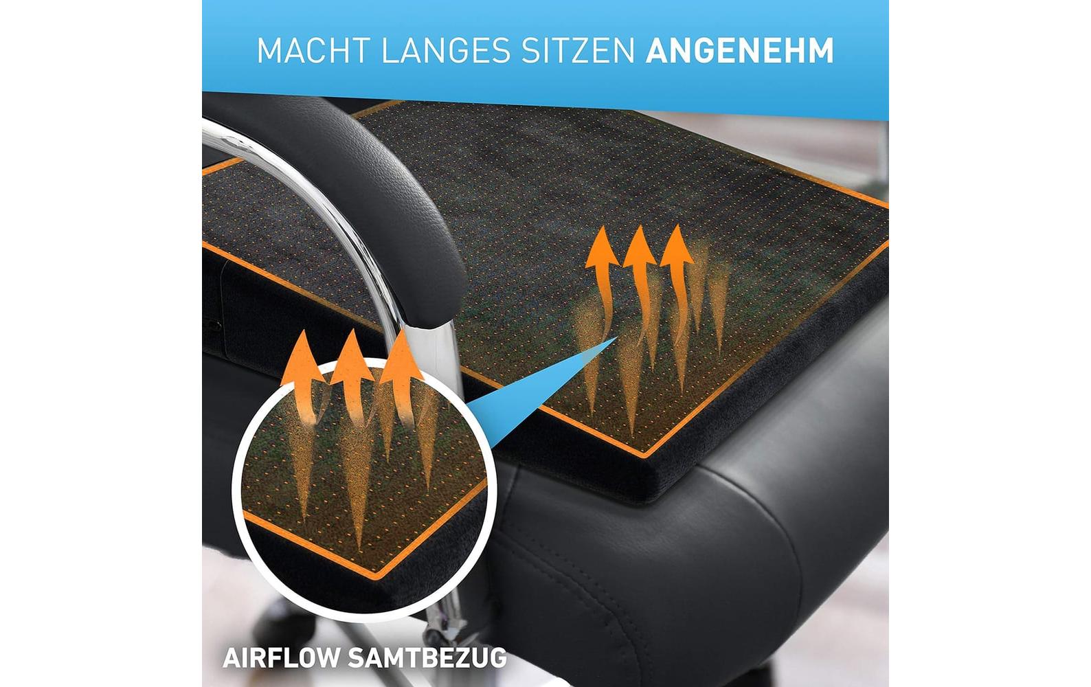 Keilkissen mit Samtbezug – AntirutschbezugStuhl-Keilkissen