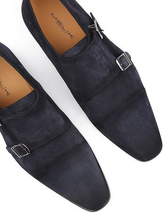 Melik Schoen Derby Sugero Suede Navy 61930SS-220 Navy kopen
