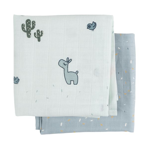 Done By Deer Lalee Swaddle Blue 2 Stuks