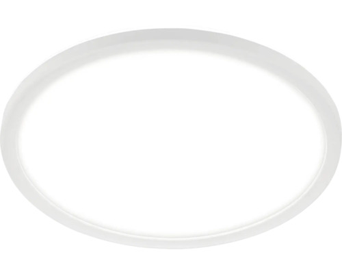 LED plafondlamp IP44 22W 2900 lm 4000 K HxØ 3,5x42 cm Slank wit + Backlight Effect