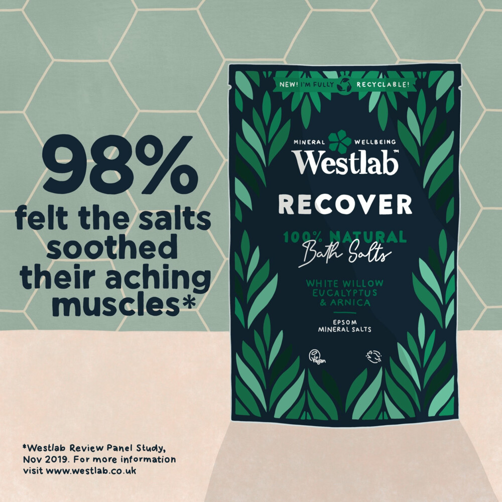 Westlab 100% Natuurlijk Badzout Recover1000 gr