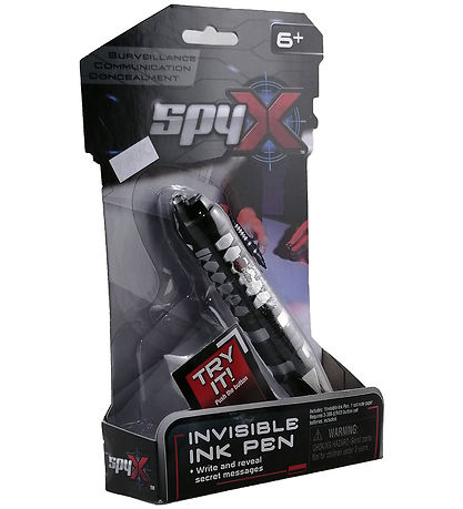 SpyX - Invisible Ink Stift - Schwarz/Silber