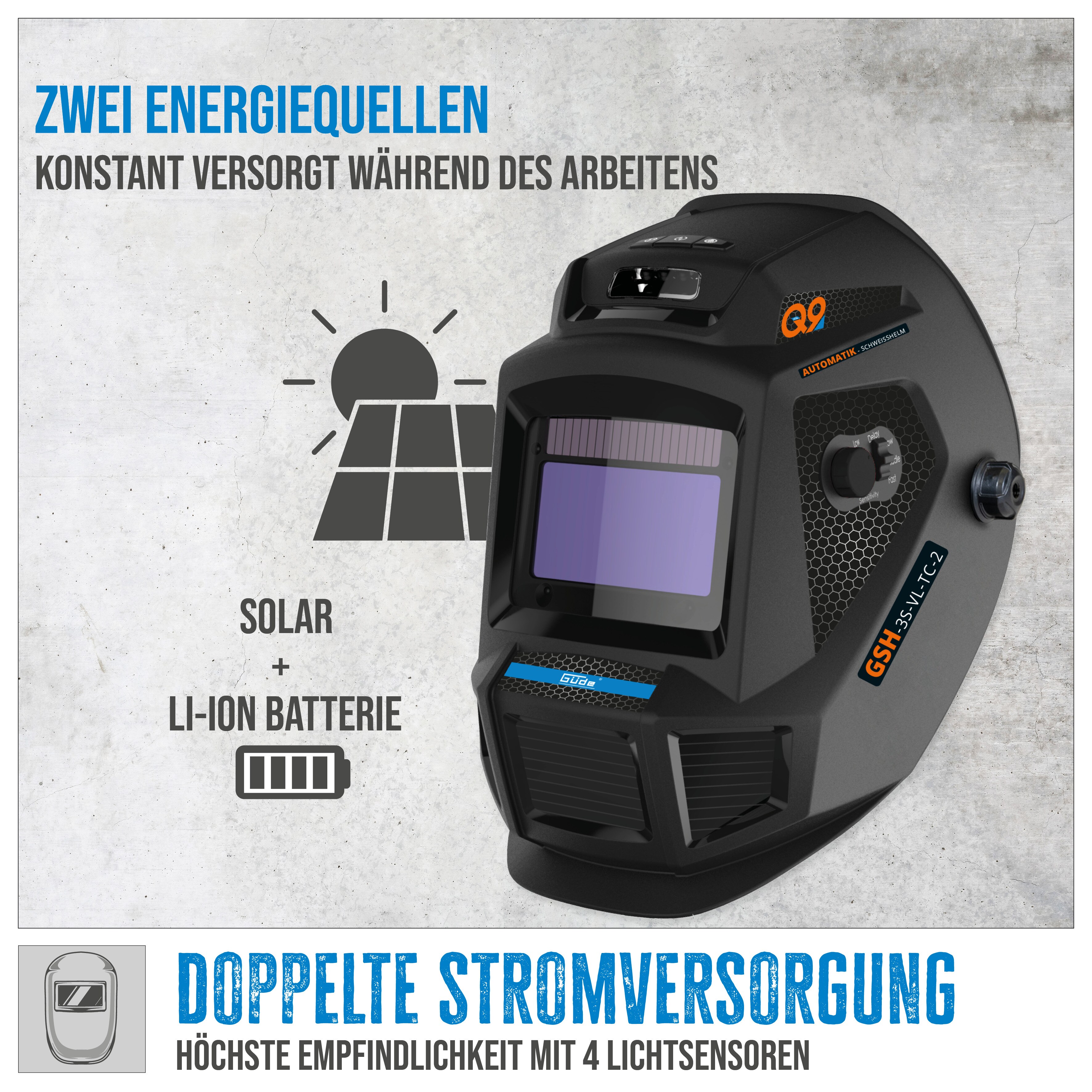 Automatik Schweißhelm GSH-3S-VL-TC-2
