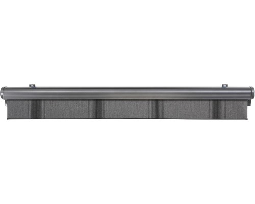 SOLUNA semi-cassette zonnescherm Comfort 2,5x2, doekdesign D419, frame DB703 donkergrijs, aandrijving rechts inclusief slinger