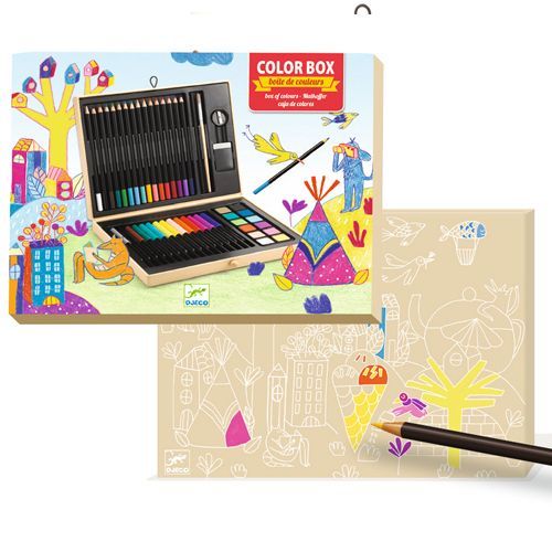 Djeco tekendoos kleuren - 47st