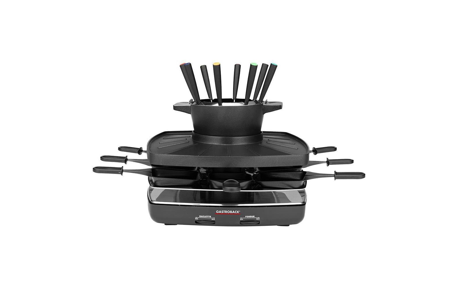 Raclette Fondue Set Family and Friends<br>2 in 1 Raclette-Fondue
