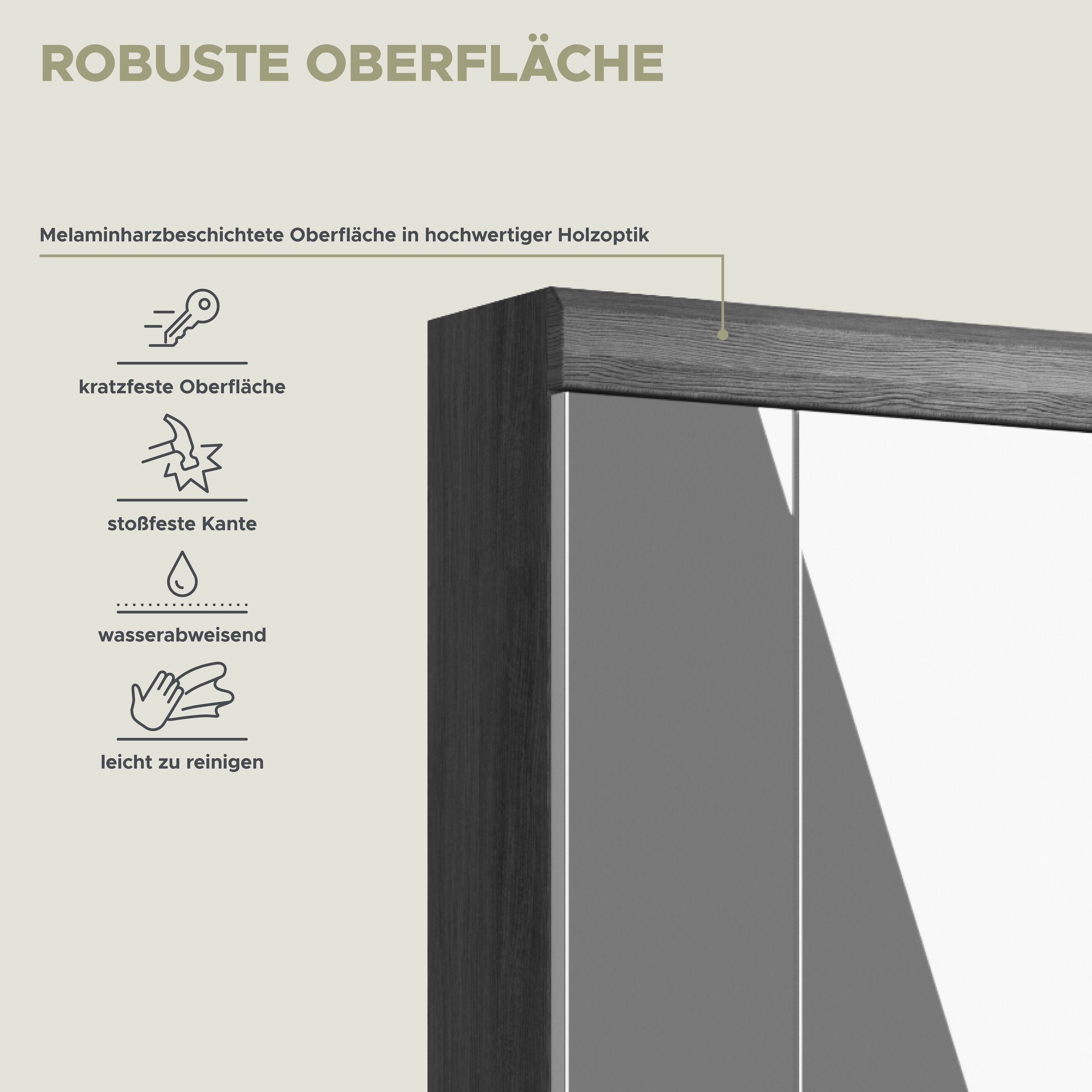 INOSIGN Badezimmerspiegelschrank »SIENA, Breite 60cm, 3 Spiegeltüren, 9 Fächer, 6 Einlegeböden« TOPSELLER!,  in verschiedenen Farben erhältlich, Badmöbel, Spiegel, Badschrank, Bad