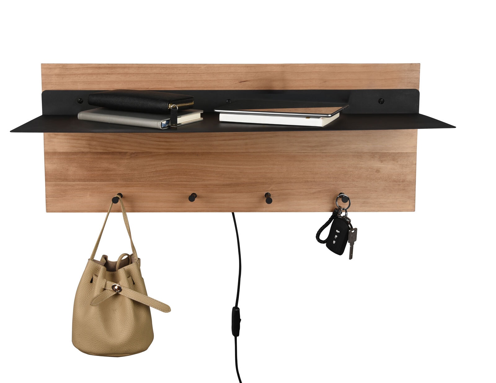Wandgarderobe SAMANTHA 75x30 cm braun